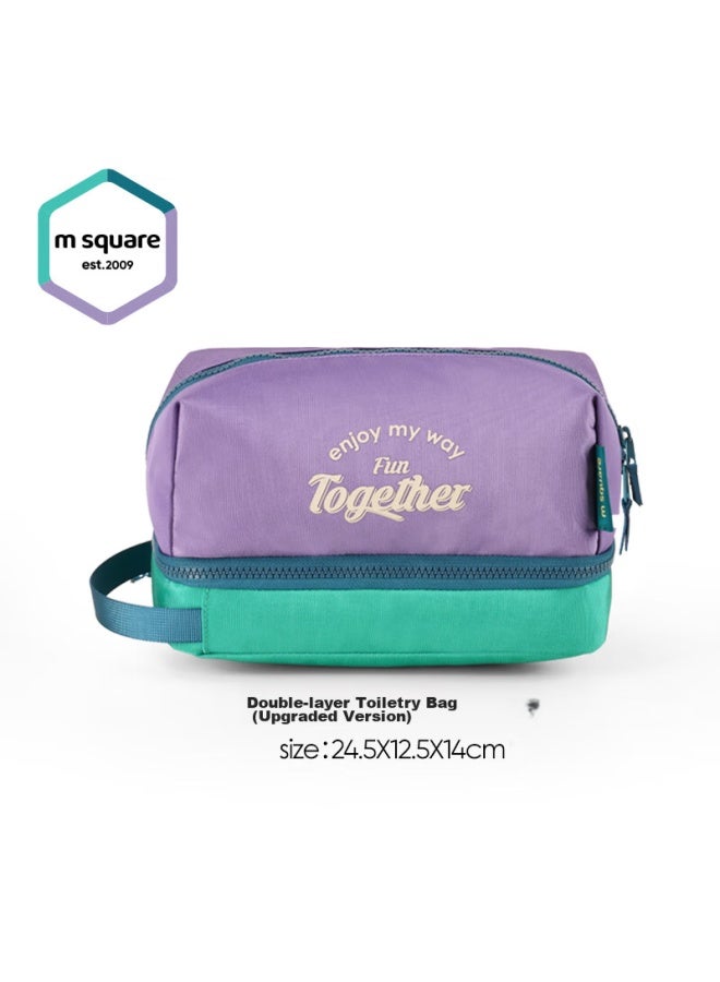 M Square M Square Travel Toiletry Bag, Makeup Bag, Large Capacity Portable High-end Wet And Dry Separation Travel Storage Bag For Business Trips  - Image 1