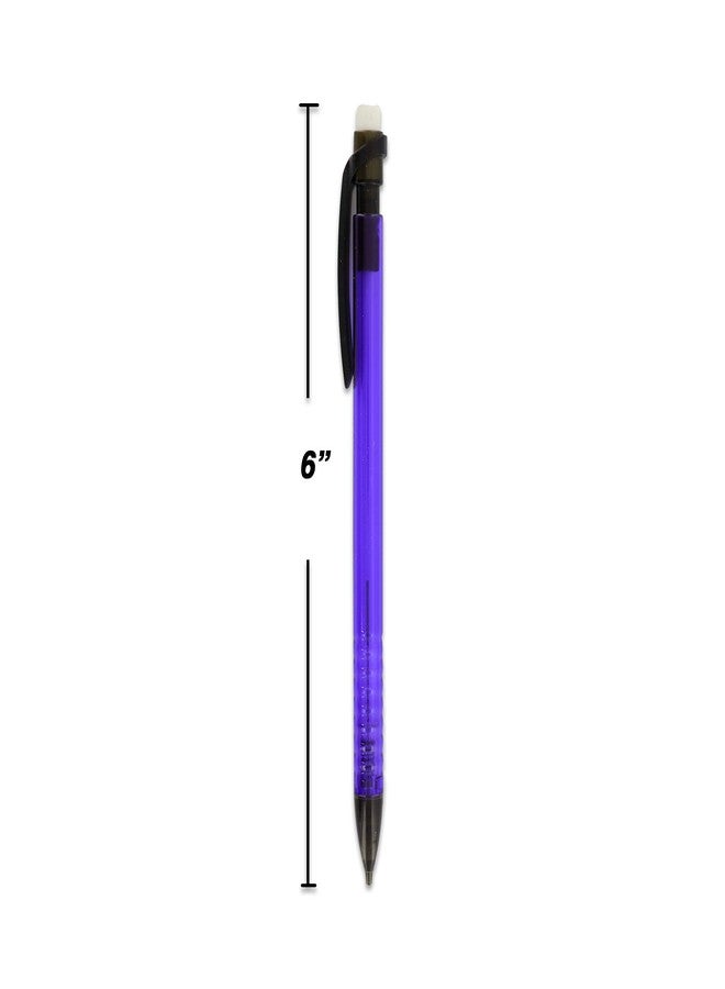 Emraw 0.7 mm Mechanical Pencil With Pocket Clip, Eraser Top and Translucent Barrel Refillable and Retractable Ideal for General Writing - (5 per Pack) (Pack of 2) - Image 4