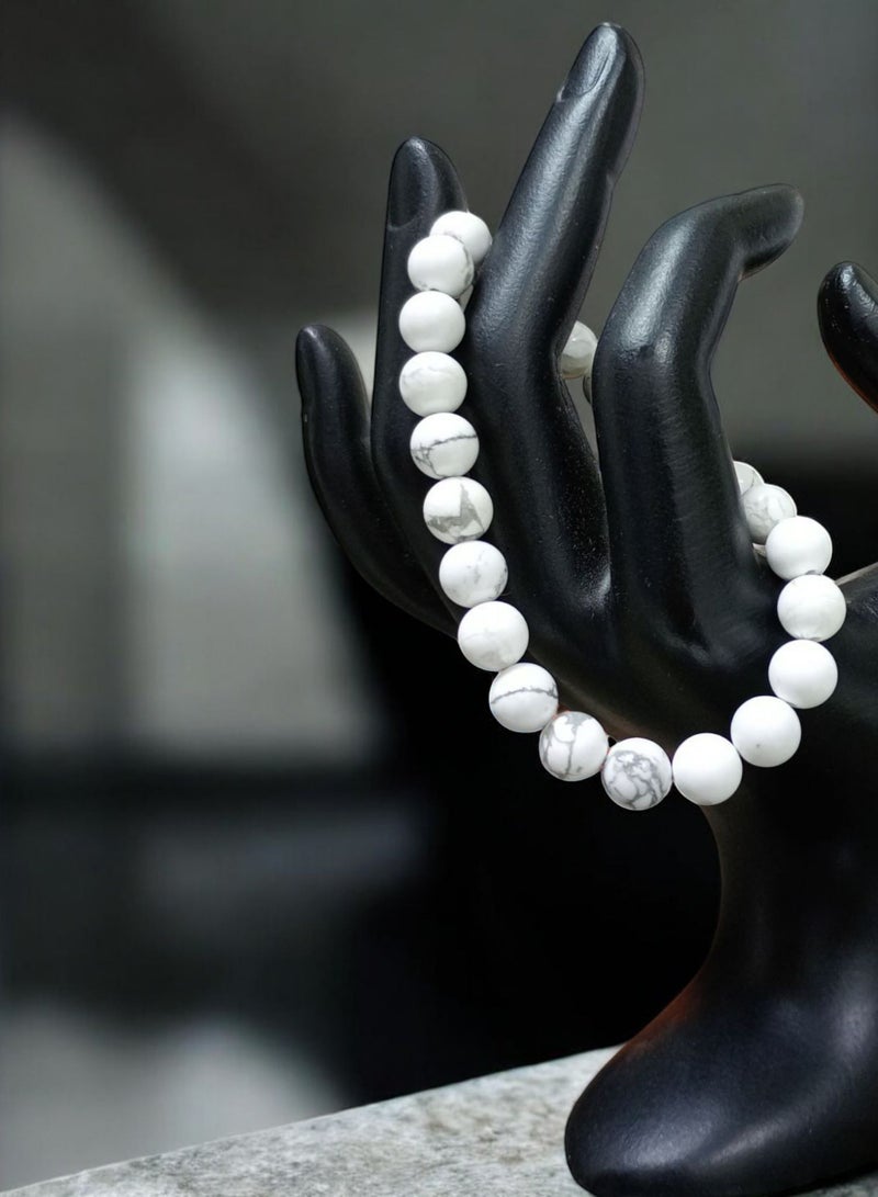 White Firoza Natural Stone Bracelet - Image 1
