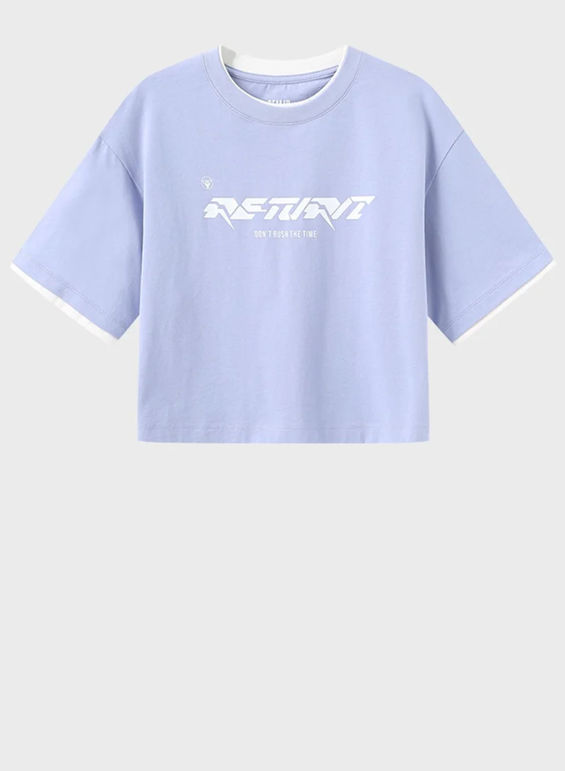 SEMIR Oversized Slogan T-Shirt
