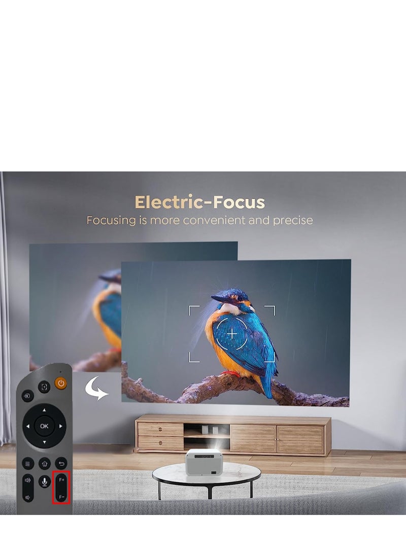 GULFLINK - A11 Portable LCD Android Projector 4K LED Smart Home Theater Projectors With WIFI and Internet. - Image 1