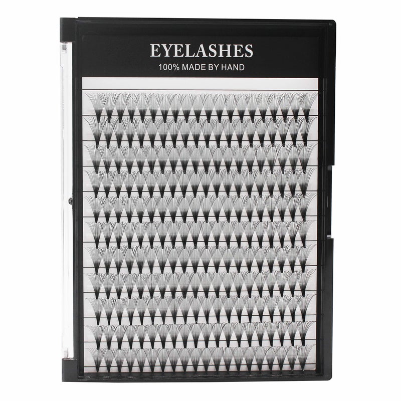 Bodermincer Large Tray 20D Premade Russian Volume Fans Eyelashes Long Stem Lash Pre made Eyelash Extensions Supplies 12MM
