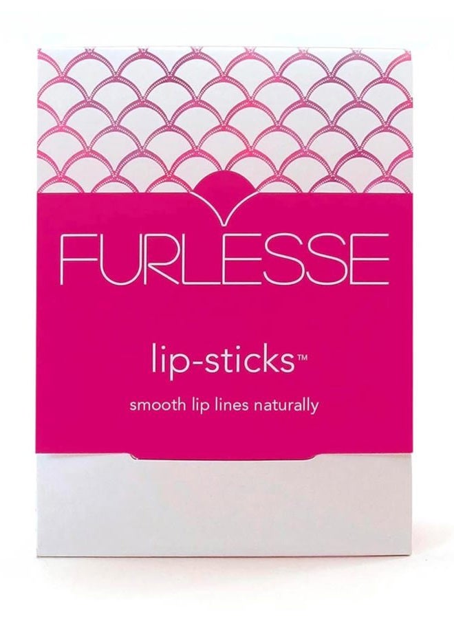Furlesse لاصقات تجاعيد الشفاه وخطوط الابتسامة (120 لاصقة، إمداد لمدة 30 يوم) لتخفيف التجاعيد بين العينين - Image 1