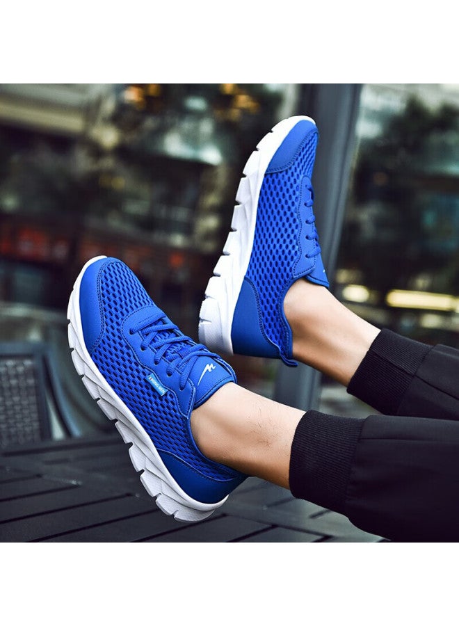 Double Star Men's Running Shoes Summer Lightweight Breathable Mesh Casual Shoes Spring Mesh Soft Bottom Sports Shoes Men 98 Blue 42 - Image 4