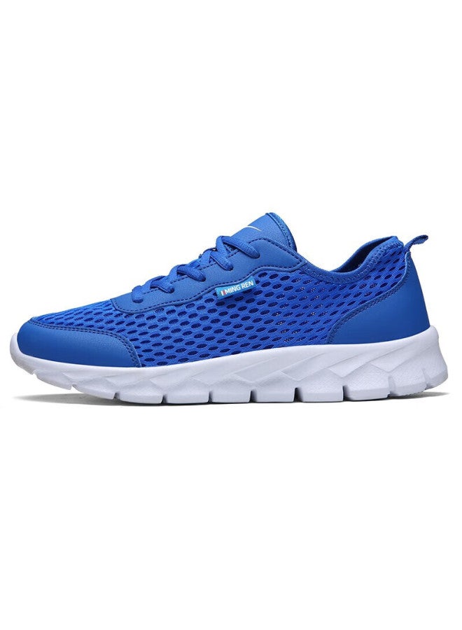 Double Star Men's Running Shoes Summer Lightweight Breathable Mesh Casual Shoes Spring Mesh Soft Bottom Sports Shoes Men 98 Blue 42 - Image 3