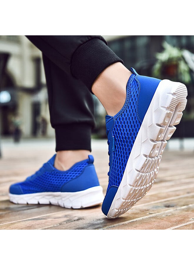 Double Star Men's Running Shoes Summer Lightweight Breathable Mesh Casual Shoes Spring Mesh Soft Bottom Sports Shoes Men 98 Blue 42 - Image 2