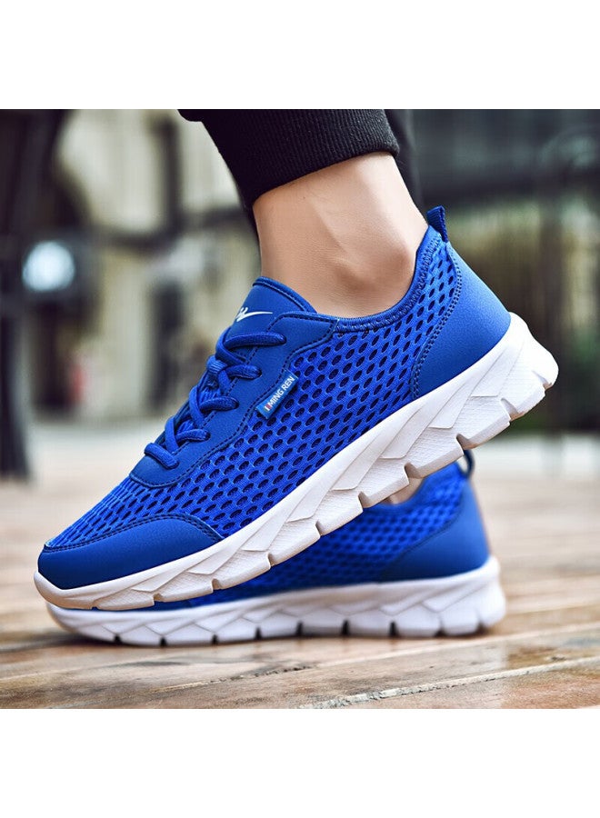 Double Star Men's Running Shoes Summer Lightweight Breathable Mesh Casual Shoes Spring Mesh Soft Bottom Sports Shoes Men 98 Blue 42 - Image 1