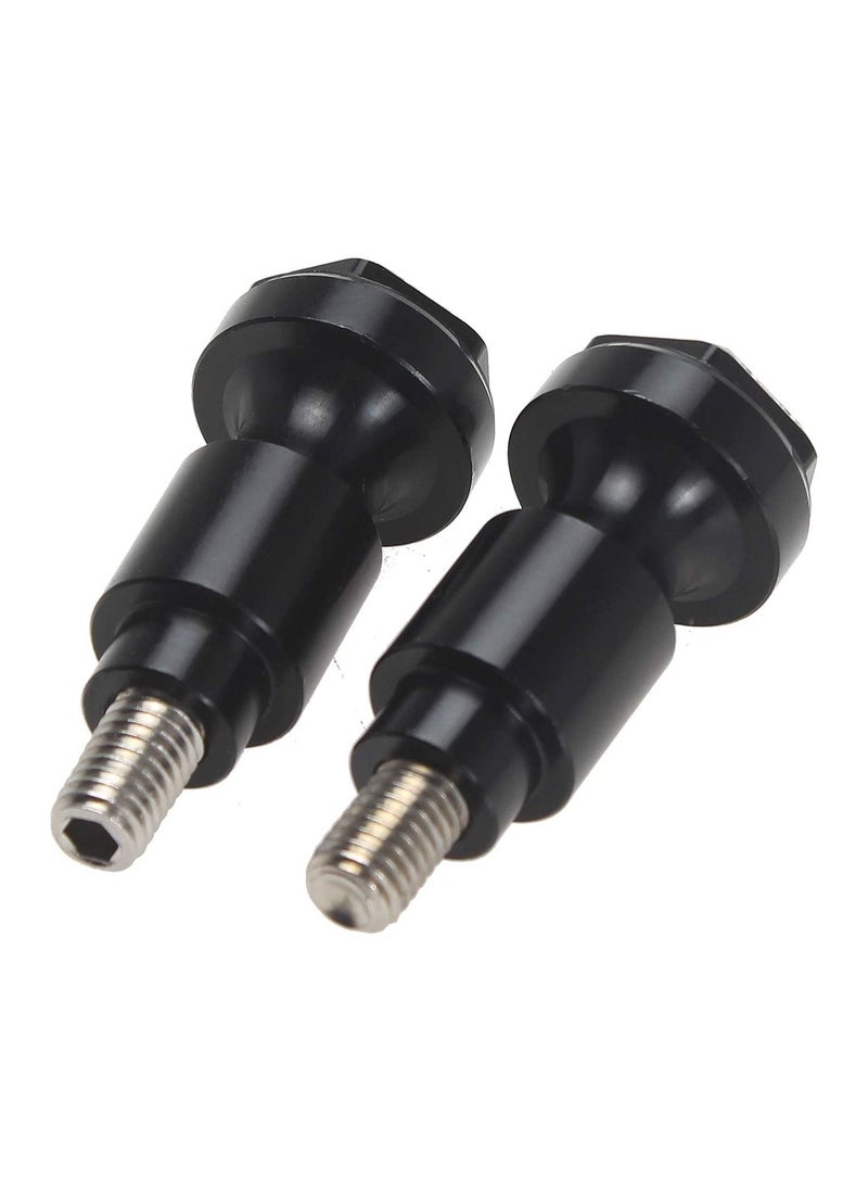Suzuki Pair of Swingarm Spools Sliders Grab BAR Bolts, Rear Seat Thumb Screw Bolt for GSX1300R 1999-2020 (Black)  - Image 5