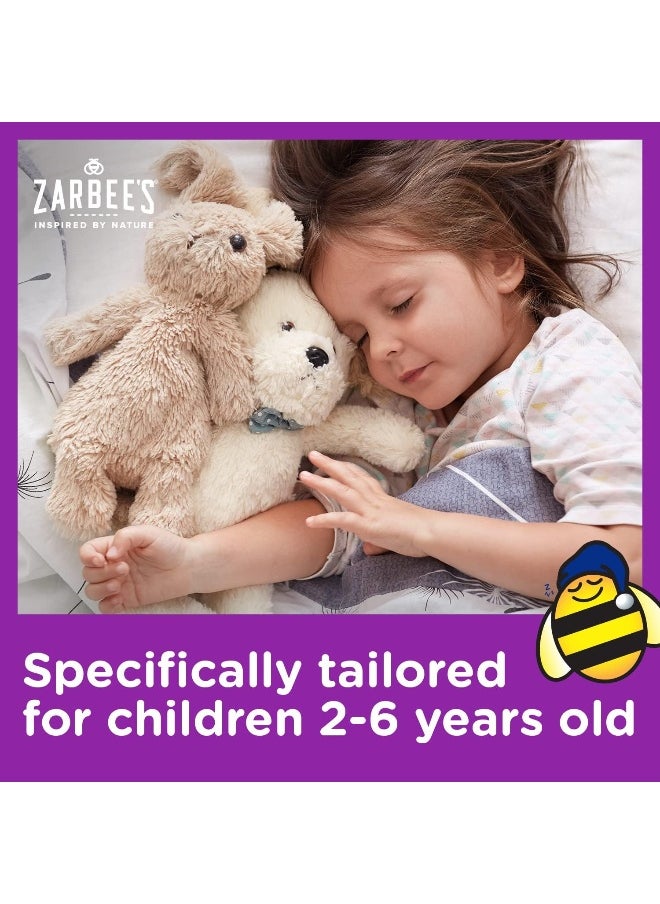 Zarbee's Zarbee's Kids Cough + Immune Nighttime for Children 2-6 with Dark Honey, Vitamin D & Zinc  - Image 2