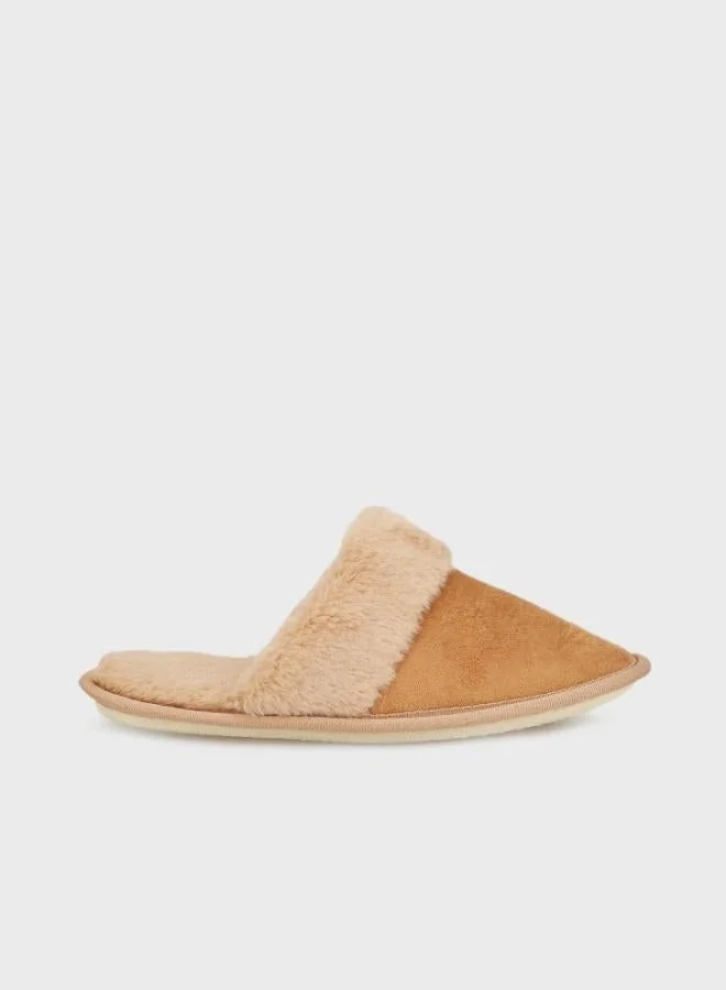 ليلا نعال نسائية قطيفة ناعمة من ليلا عبوة من قطعتين