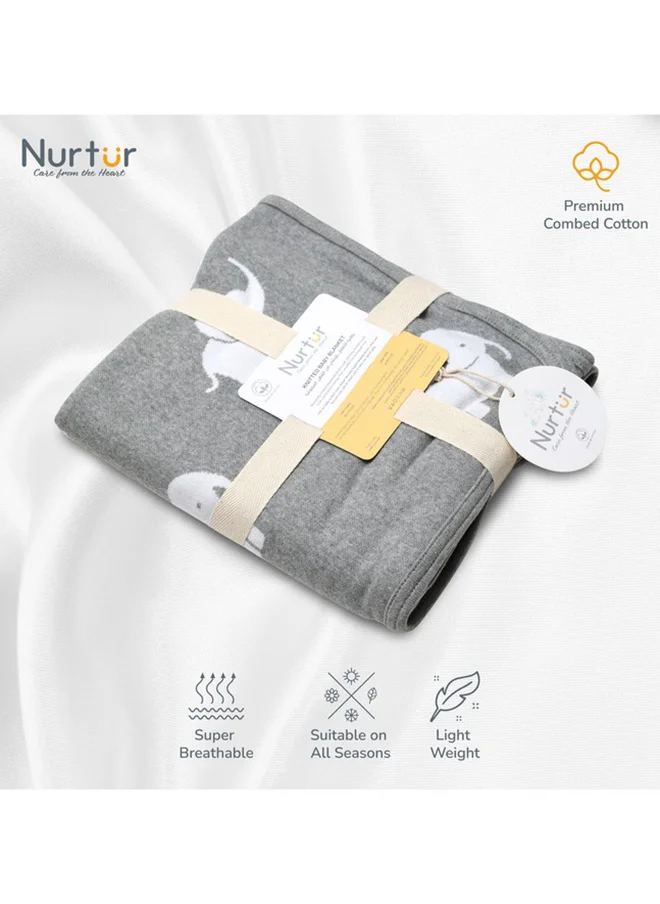 نورتر Soft Baby Blankets For Boys And Girls 100% Combed Cotton Lightweight Fleece