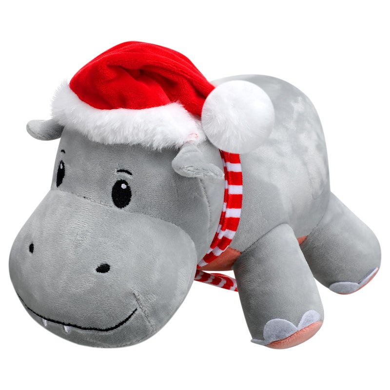 Arrowbash 10 Inch Plush Hippo for Christmas Stuffed Animal Hippo Stuffed Animals Plush Hippopotamus for Christmas Hippopotamus Gifts - Image 3
