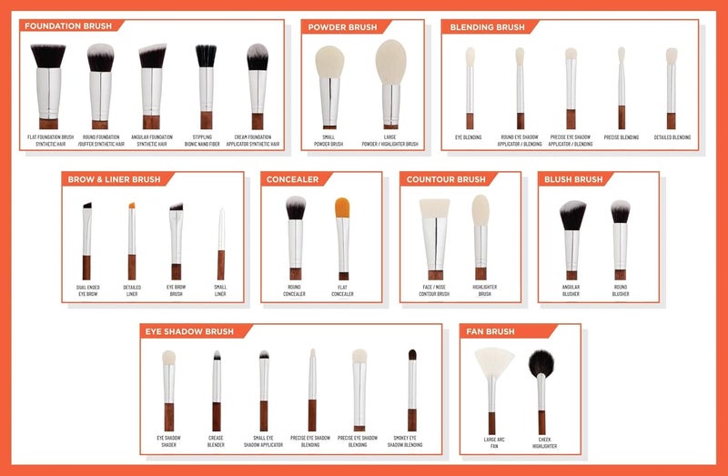 Recode 30 Set Makeup Brushes  Trainee Love - Image 2