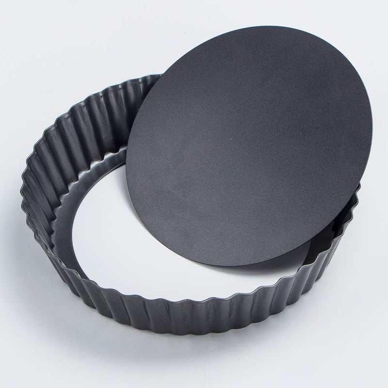 Webake 9.5 Inch Tart Pan Heavy Duty Quiche Pan Removable Bottom Nonstick Deep Baking Dish Pie Plate Pie Mold - Image 5