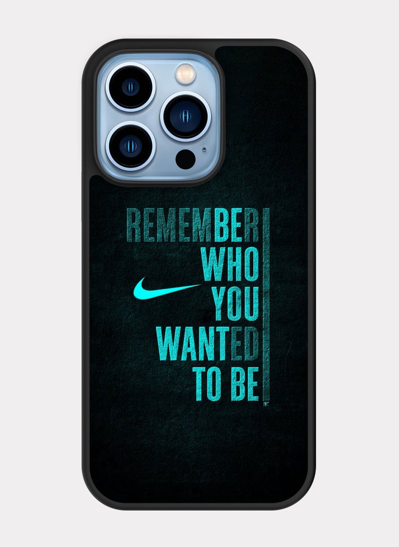 بكسلات كفر ايفون 13 برو نايك ازرق و اسود - Image 1