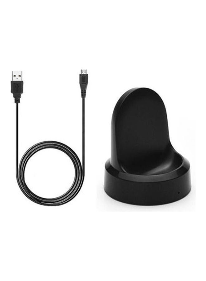 NIBEMINENT for Gear S3 Charging Dock, Replacement Charger Samsung Froniter Classic Smart Watch Black  - Image 1