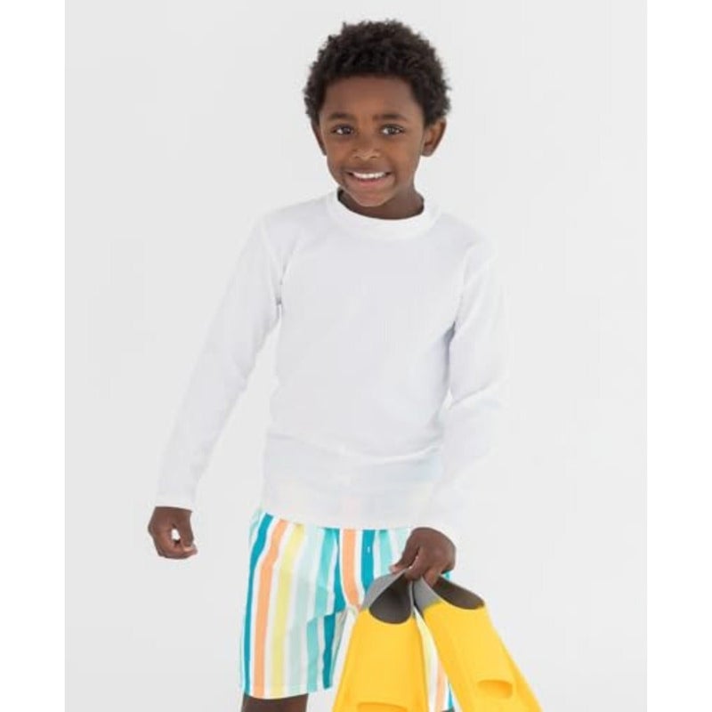 RUGGEDBUTTS® Baby/Toddler Boys Long Sleeve Sun Protective Swim Shirt w/UPF 50+ - Image 2