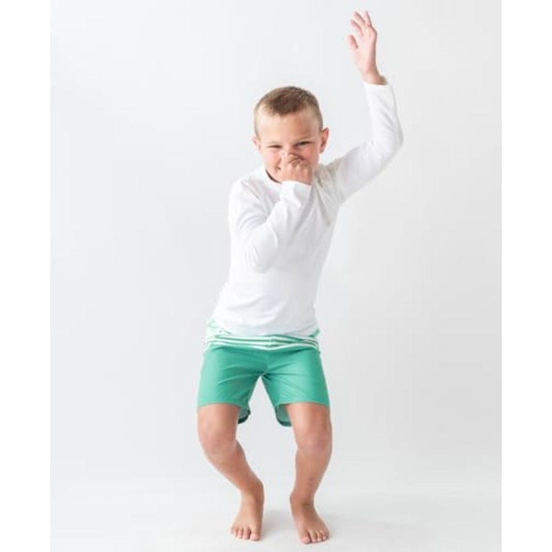 RUGGEDBUTTS® Baby/Toddler Boys Long Sleeve Sun Protective Swim Shirt w/UPF 50+ - Image 4
