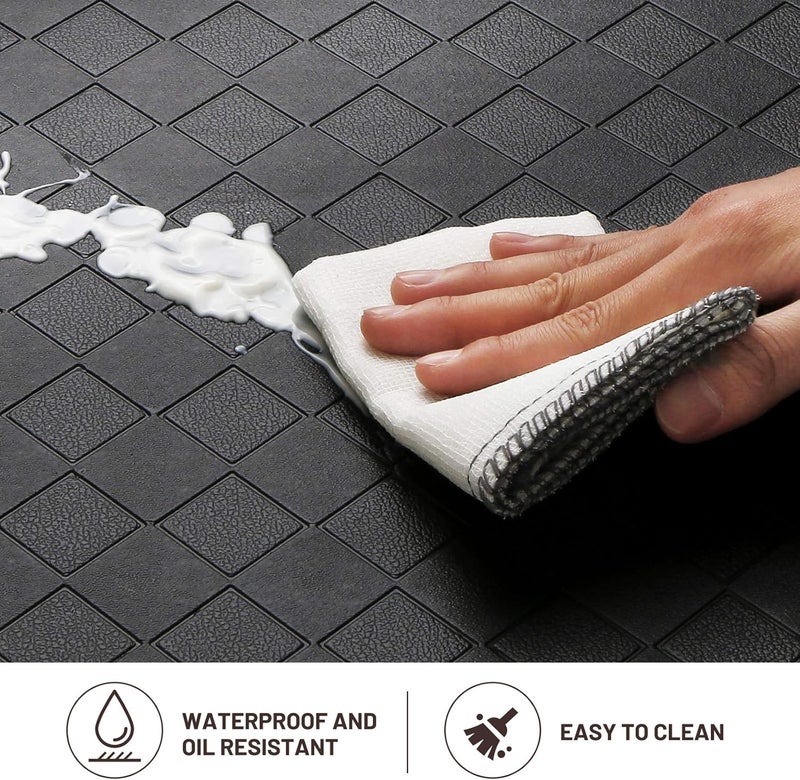 HappyTrends Kitchen Mat Cushioned Anti-Fatigue Floor Mat,17.3"x60",Thick Waterproof Non-Slip Heavy Duty Ergonomic Comfort Rug for Kitchen,Floor,Office,Sink,Laundry,Black - Image 5