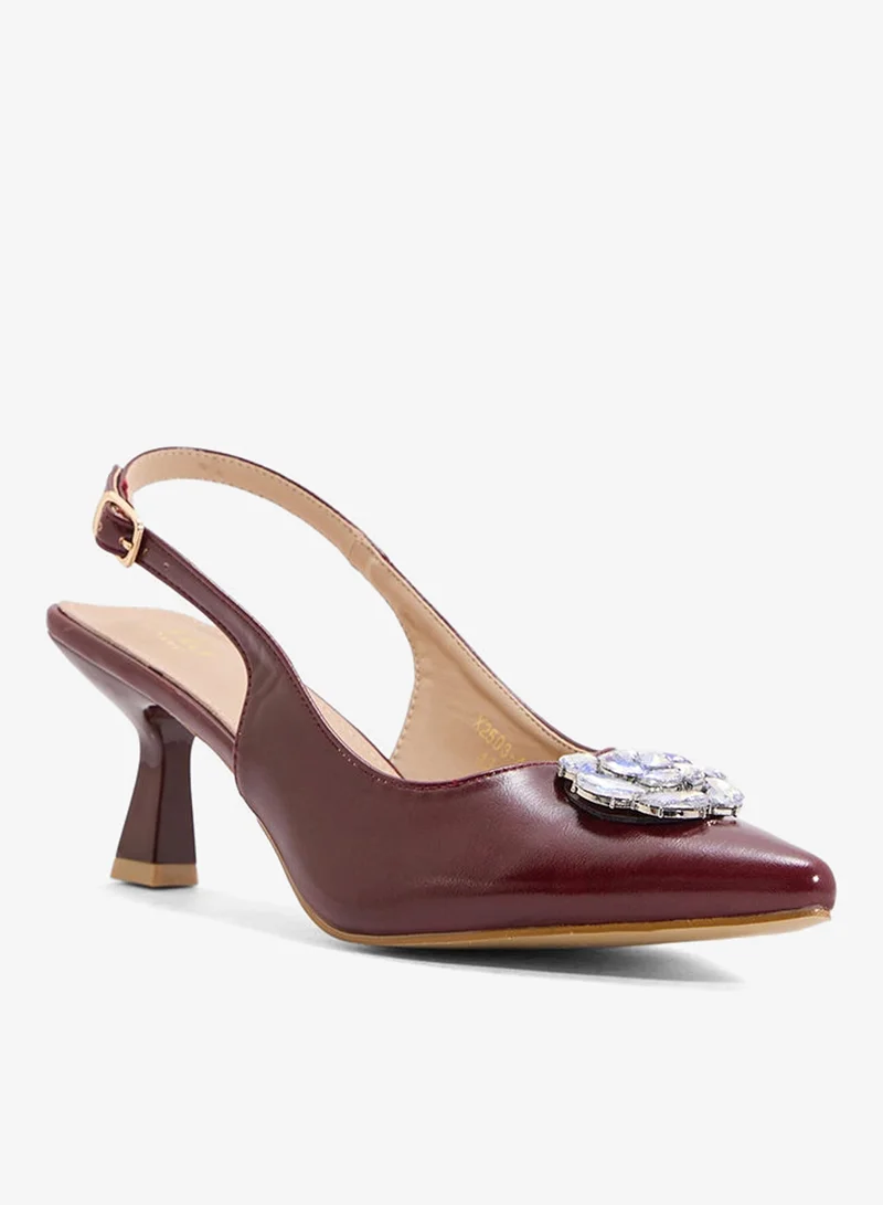 ايلا حذاء بكعب مزين بالزهور