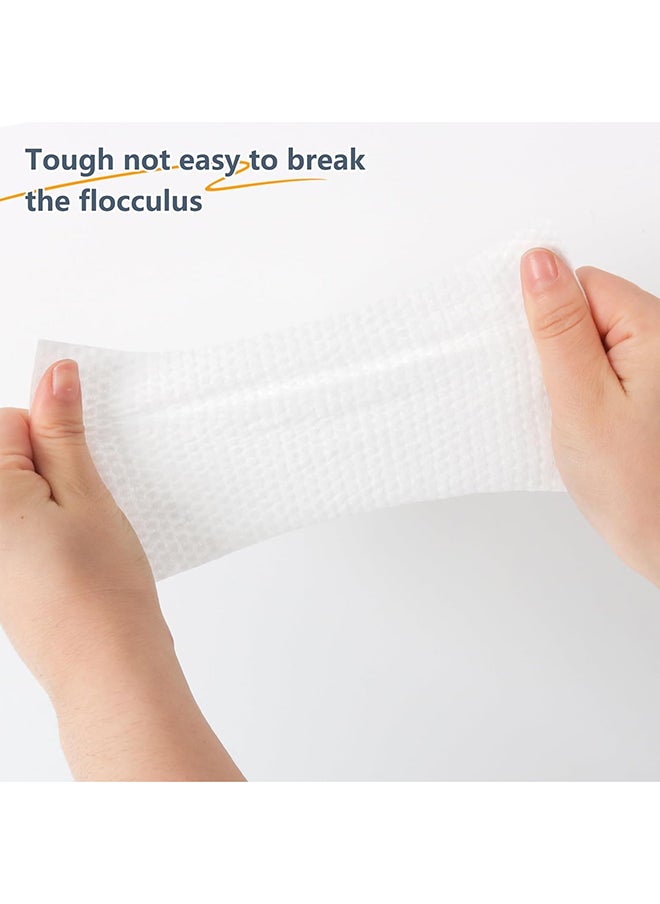 SKY-TOUCH SKY-TOUCH 100 pieces Replaceable Dish Cloths,Dish Towels,Disposable Cleaning Cloths for Kitchen Degreasing Disposable Dish Rags,White  - Image 3