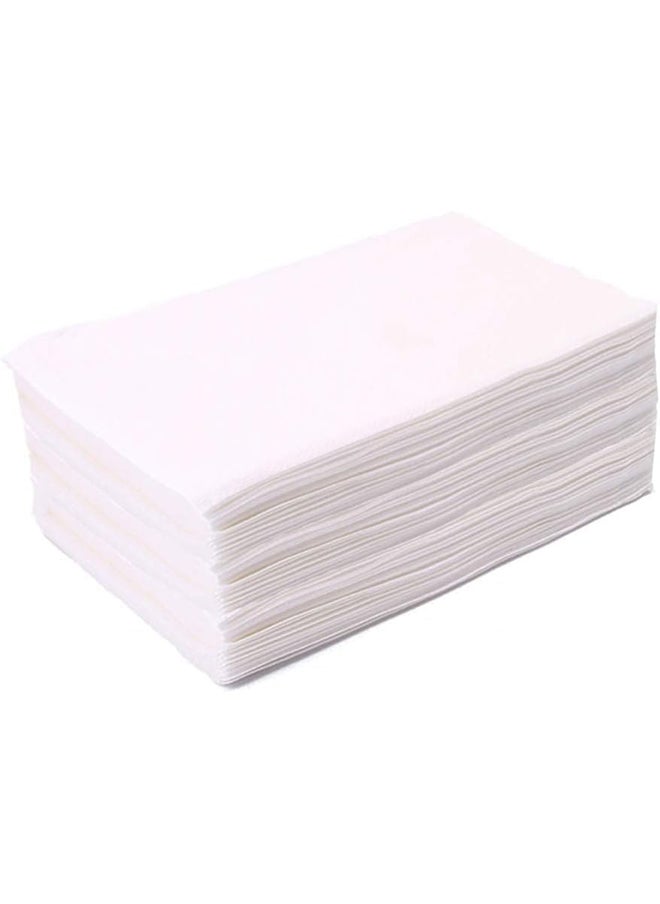 SKY-TOUCH SKY-TOUCH 100 pieces Replaceable Dish Cloths,Dish Towels,Disposable Cleaning Cloths for Kitchen Degreasing Disposable Dish Rags,White  - Image 1