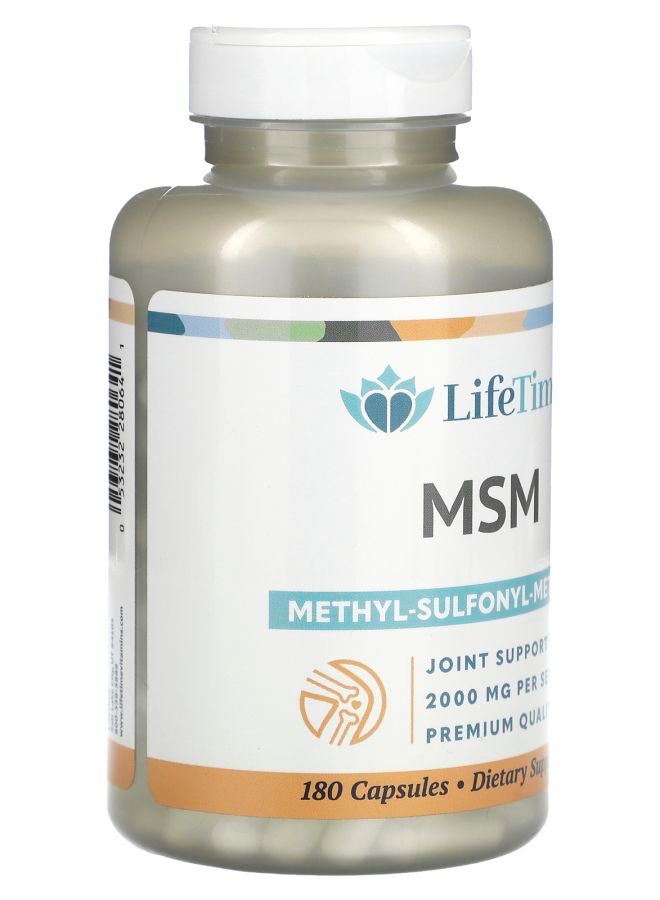 LifeTime Vitamins MSM 180 Capsules (1000 mg per Capsule) - Image 2