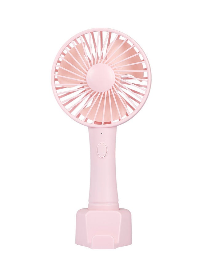 Loquat Rechargeable Handheld Fan Pink  - Image 1
