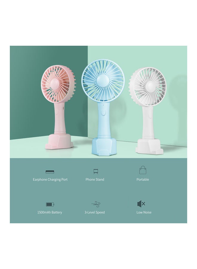 Loquat Rechargeable Handheld Fan Pink  - Image 5