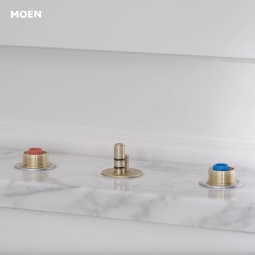 Moen Widespread Bathroom Sink Faucet Rough In Water Valve with Drain Assembly, 9000 - Image 2