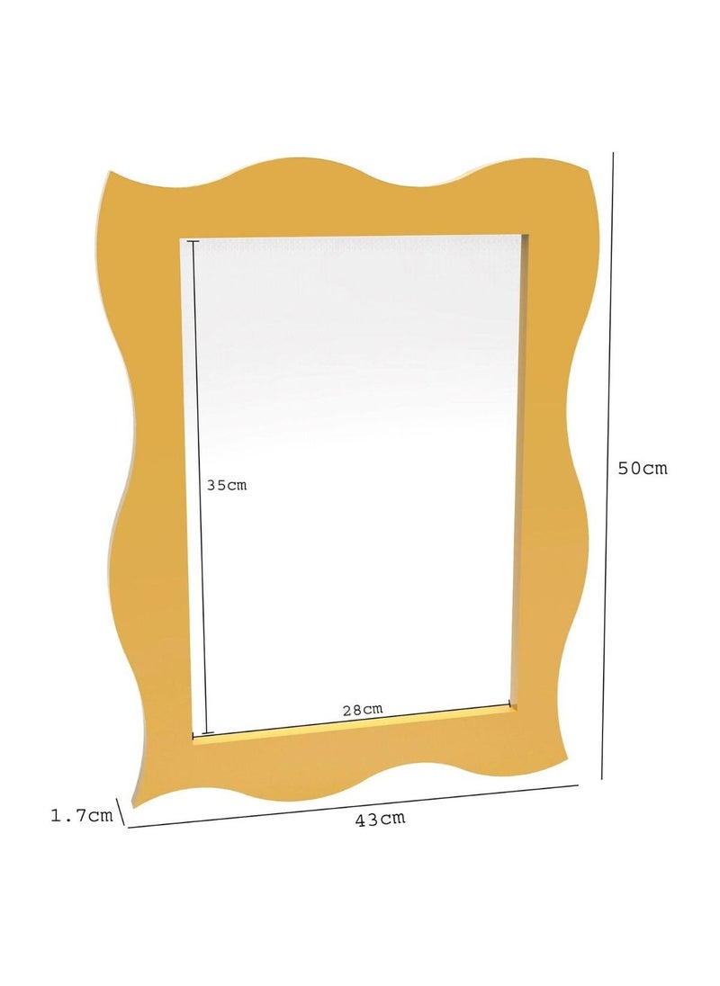 Wooden Twist Big Wooden Wall Mirror, Dressing Bathroom Vanity Mirror  - Image 5