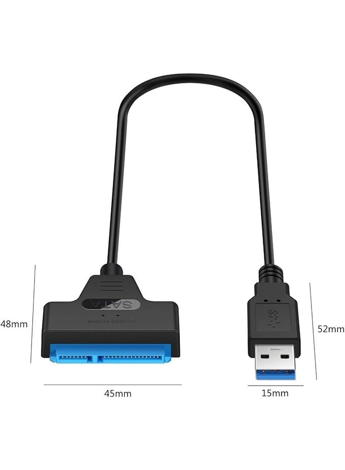 USB 3.0 to 22-Pin SATA Adapter Cable – Compatible with 2.5-Inch SSD and HDD Drives - Image 2