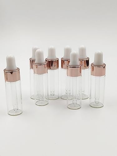 YYNGJCK 15Packs 4ml Sample Glass Dropper Bottles for Essential Oils, Mini Vials Perfume Aromatherapy Cosmetic Liquid Containers With Glass Eye Dropper - Image 2