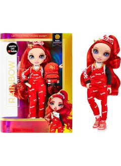 RAINBOW HIGH Jr Ruby Anderson 9 Inch Red Fashion Doll With Doll Accessories Open And Closes Backpack Great Gift For Kids 6 12 Years Old And Collectors Multicolor 9 Inches  - Image 1