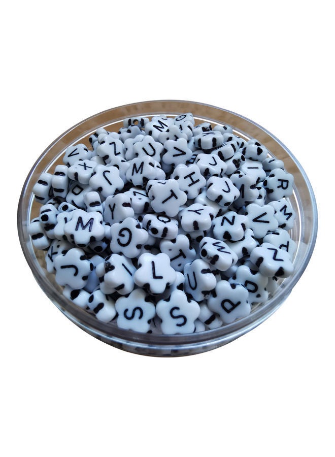 NIBEMINENT 200-Piece Alphabetical Flower Shape Beads 0.4x0.5cm - Image 4