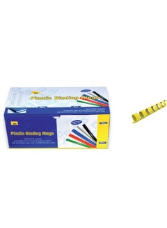 Psi Plastic Binding Ring 10mm, Yellow  - Image 1