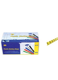Psi Plastic Binding Ring 10mm, Yellow  - Image 2