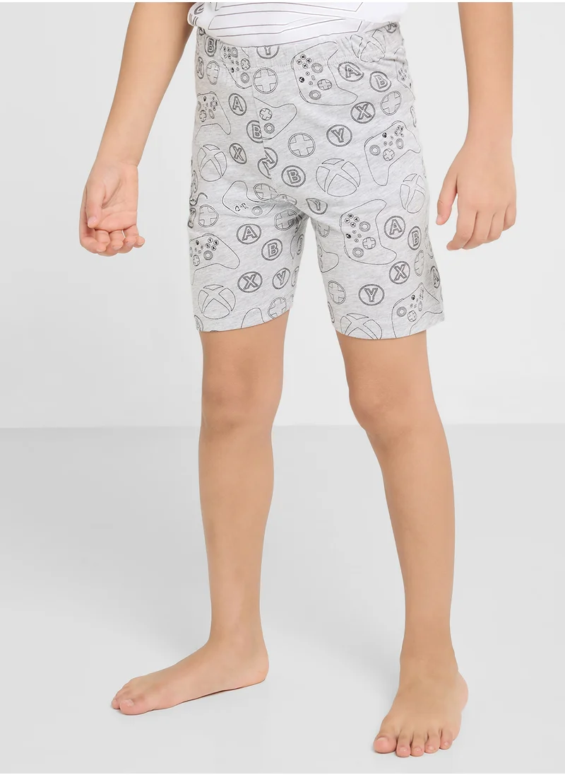 XBOX Xbox Boys Printed Short Sleeve Pyjama set