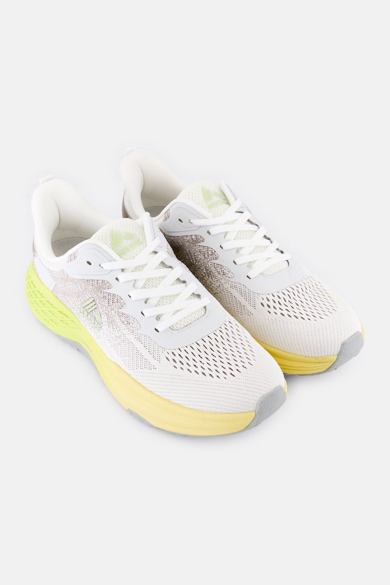 RBX Men Brand Logo Lace Up Running Shoes, Light Grey  - Image 2