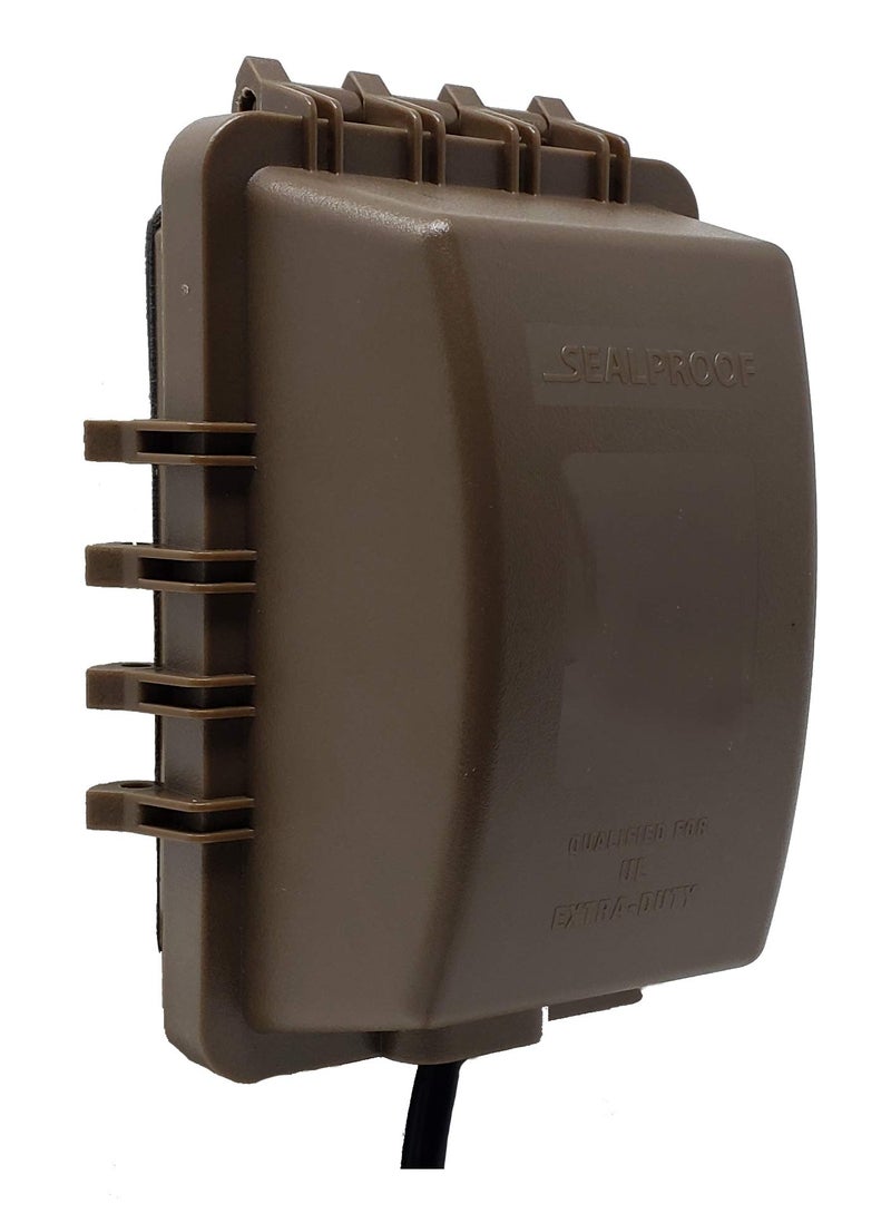 Sealproof 1-Gang Weatherproof in Use Outlet Cover | Horizontal/Vertical Outdoor Plug and Receptacle Protector, Lockable Bubble Cover, UL Extra Duty Compliant, 18 Configurations - Image 1