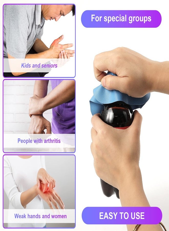 KINBOM 8pcs Jar Gripper Pads, Rubber Jar Gripper Pad Multifunctional Jar Opener Grippers Kitchen Coaster for Elderly Children Women Weak Hands (4 Colors) - Image 5