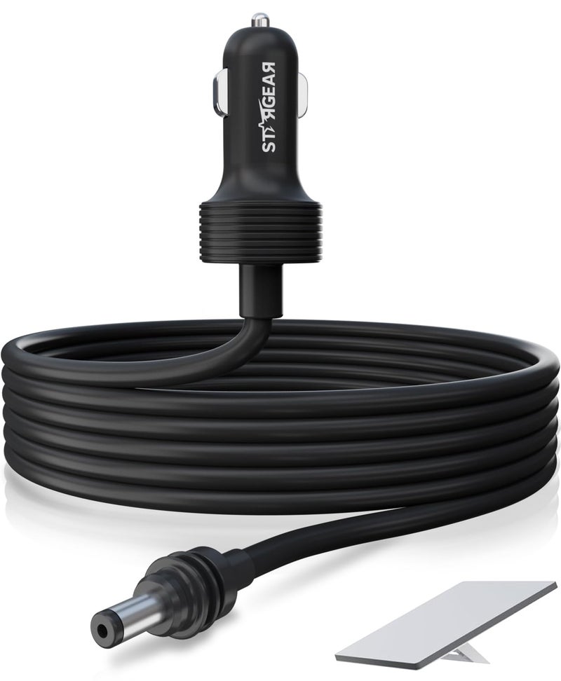 Stargear Starlink Mini Cable 12V Power Cable 3M/10FT, Starlink Mini Accessories 16AWG Cigarette Lighter to DC Cord, 12V-48V Car Charger Car Adapter - Image 1