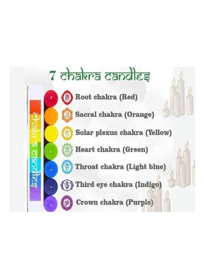 PANCIKAA 7 Chakra Healing Candle Set - Scented Aromatherapy Candles for Yoga, Meditation, Relaxation, Spa & Home Decoration - Image 3