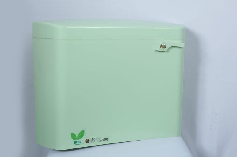 RAYNO Side Handle Flush Tank Single Flush Cistern Bathroom Flush Tank Bathroom Sanitary Ware Accessories 10 L flushing (Green) - Image 2