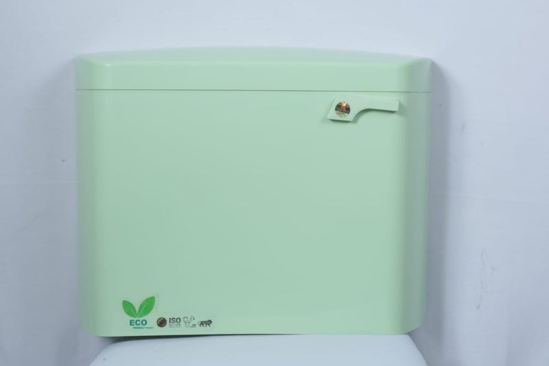 RAYNO Side Handle Flush Tank Single Flush Cistern Bathroom Flush Tank Bathroom Sanitary Ware Accessories 10 L flushing (Green) - Image 1