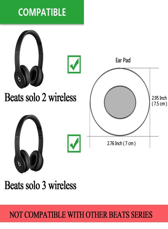 Jarmor Beats Solo 2.0/3.0 Replacement Earpads, JARMOR Memory Foam Ear Cushion Cover for Beats Solo 2.0/3.0 Wireless On Ear Headphones ONLY (Rose Gold) - Image 2