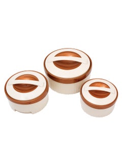 NAKODA Swift Plastic Casserole 3pcs Set Brown 500ML, 1000ML, 1500ML  - Image 5