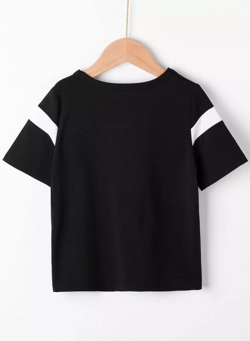 Toddler Boys Contrast Panel Tee  - Image 2