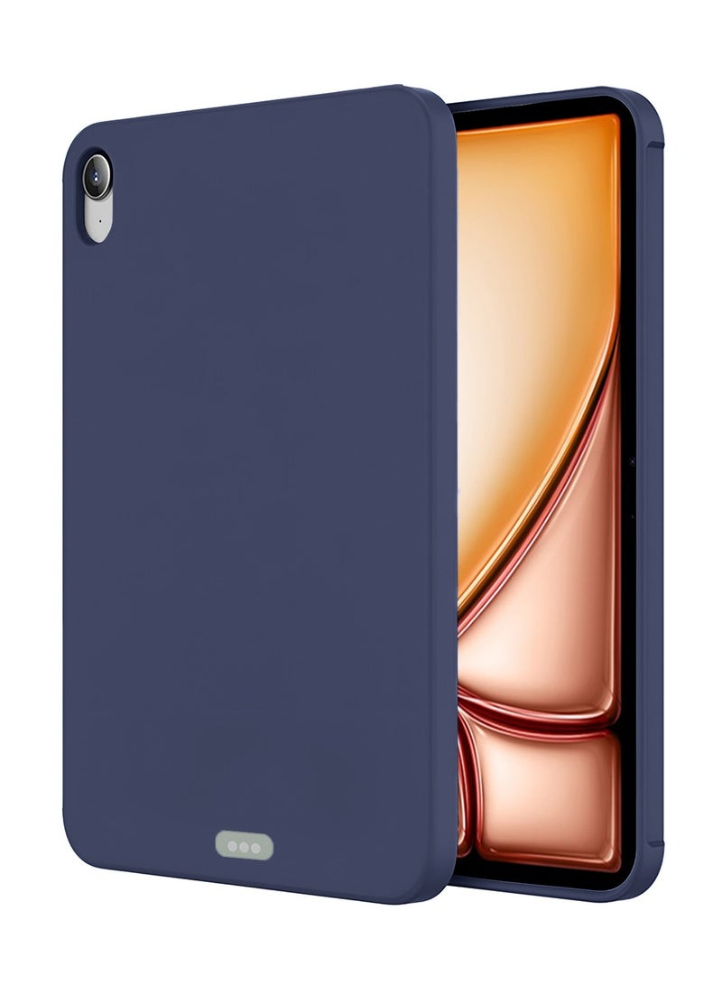 Wtech Apple iPad Air 2025 (7th Generation) M3 13 inch Premium Soft Liquid Silicone Case Cover (MCRPSN) - Storm Blue - Image 1