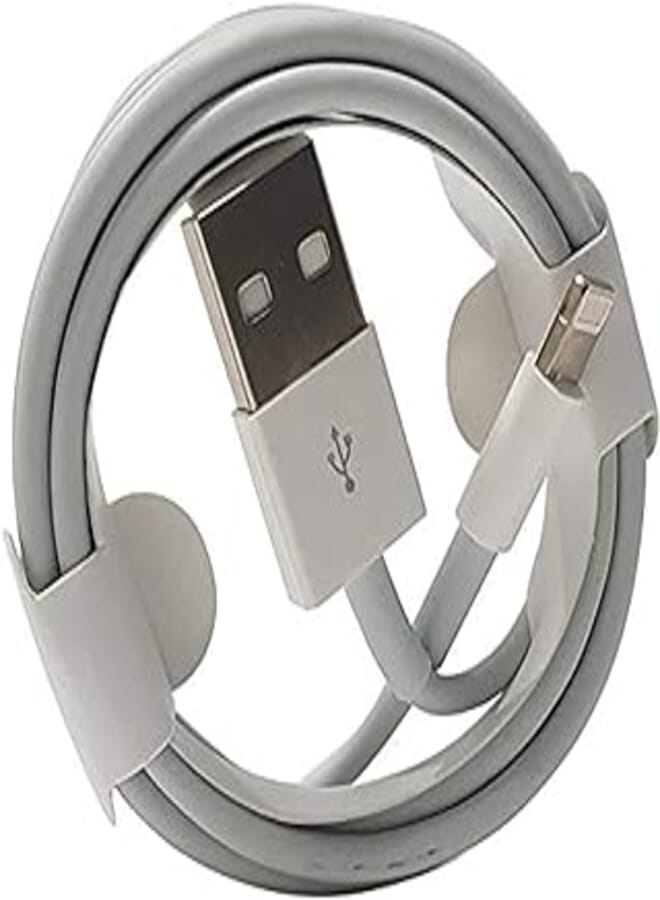 OR Charging Cable For iPhone 6,7,8, X (1m, White) 
